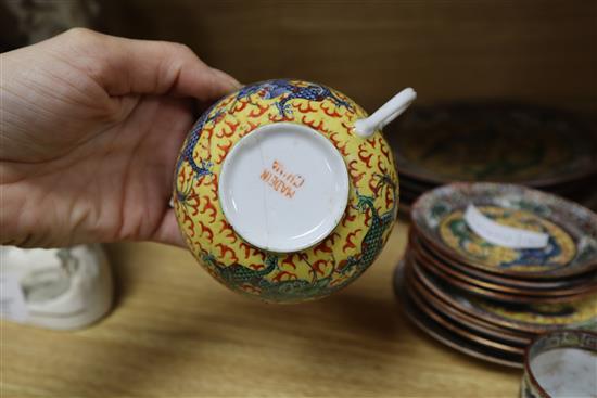 A 20th century Chinese porcelain part teaset